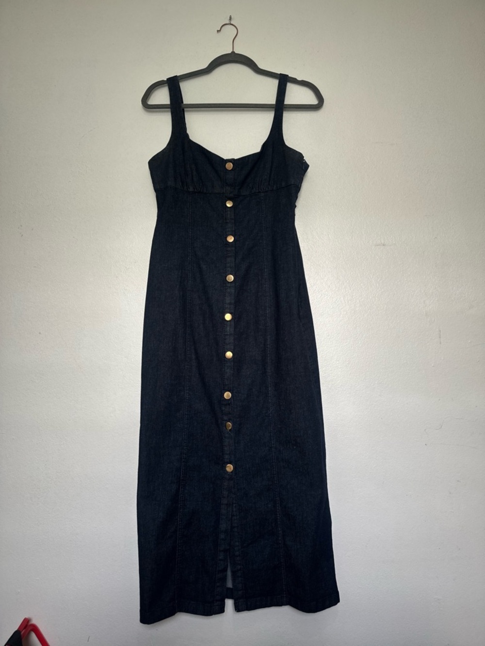 Zara Denim Button-Front Midi Dress - Picture 3 of 7